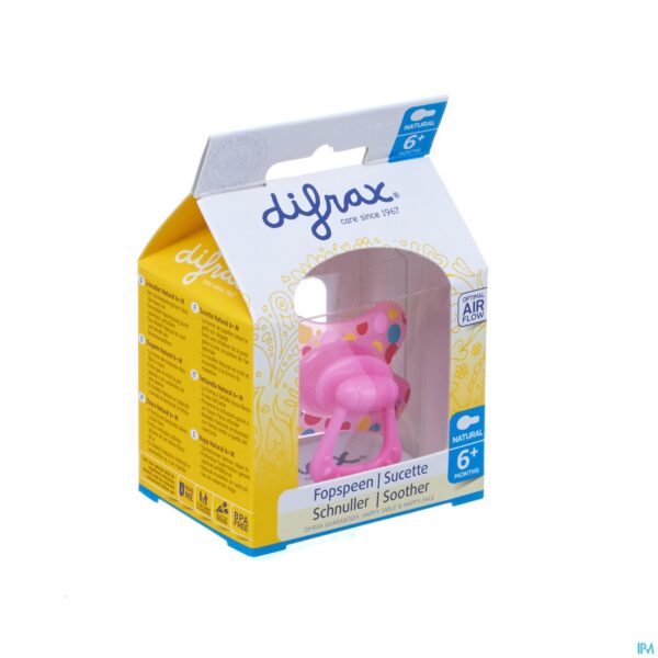 Packshot Difrax Fopspeen Natural 6m+