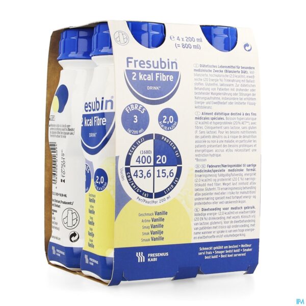 Packshot Fresubin 2 Kcal Fibre Drink 200ml Vanille