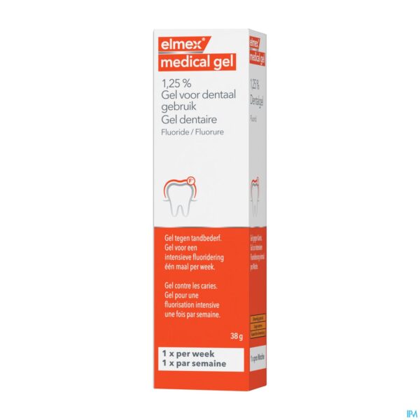 Packshot Elmex Medical Dentaal Gel 1,25% Tube 38g Nf Packshot Elmex Medical Dentaal Gel 1,25% Tube 38g Nf