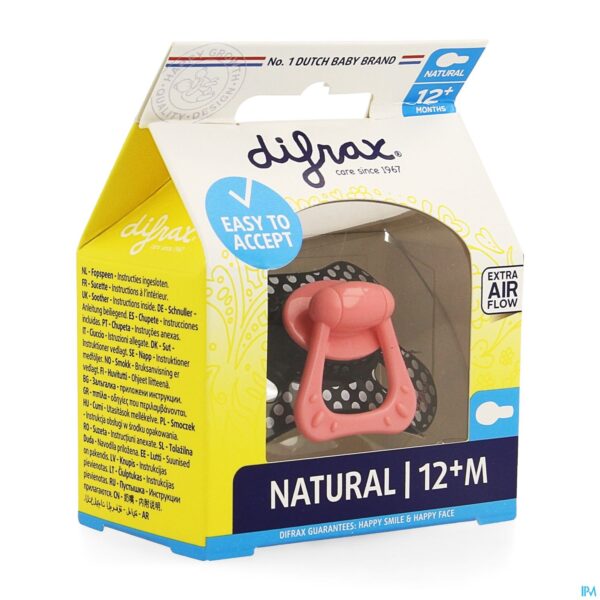 Packshot Difrax Fopspeen Natural 12m+