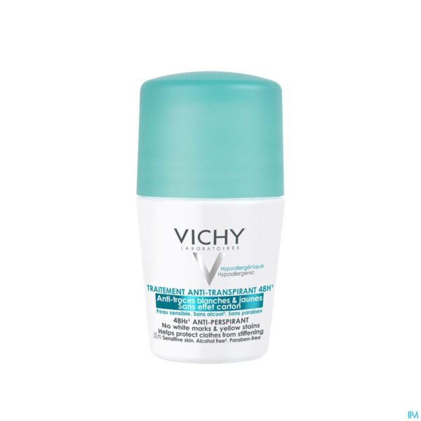Packshot Vichy Deo A/trace Roller 48u 50ml