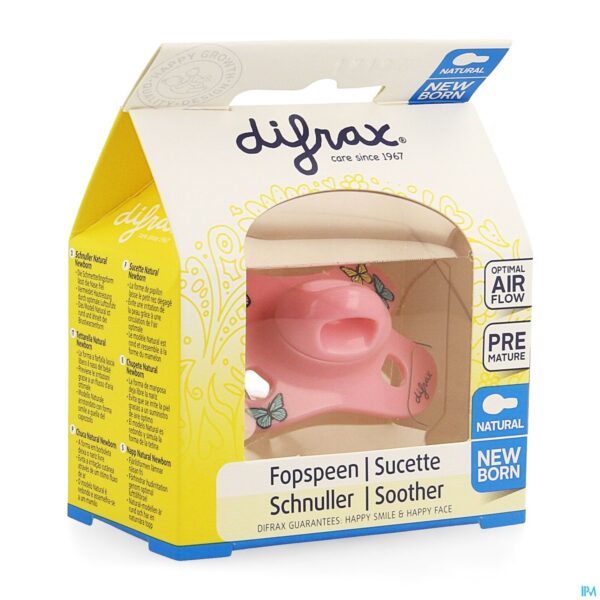 Packshot Difrax Fopspeen Natural Newborn