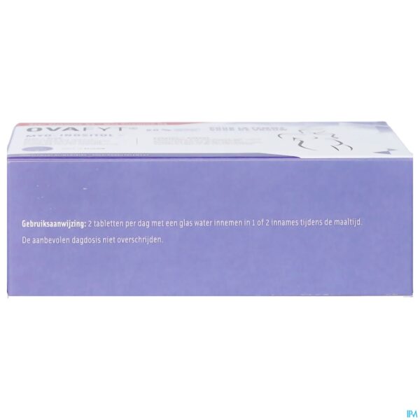 Packshot Ovafyt Myo-inositol Folaat Zink Vit D Tabl 60