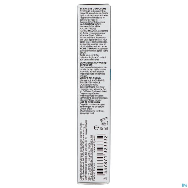 Packshot Vichy Liftactiv H.a. Ogen 15ml