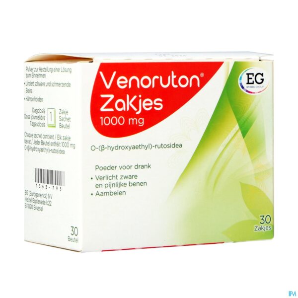 Packshot Venoruton 1000 Sach Pulv Per Os 30
