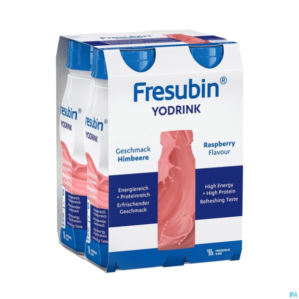Packshot Fresubin Yodrink 200ml Framboise/framboos Packshot Fresubin Yodrink 200ml Framboise/framboos