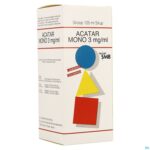 Packshot Acatar® Mono 3mg/ml Siroop 125 ml