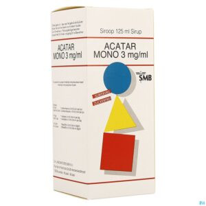 Packshot Acatar® Mono 3mg/ml Siroop 125 ml
