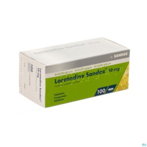 Packshot Loratadine Sandoz Comp 100 X 10mg