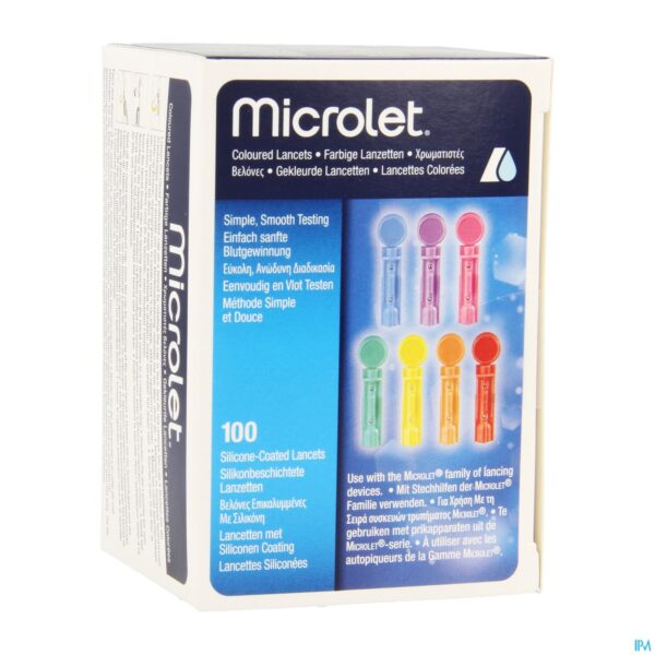 Packshot Ascencia Microlet Lancetten Ster Gekleurd 100