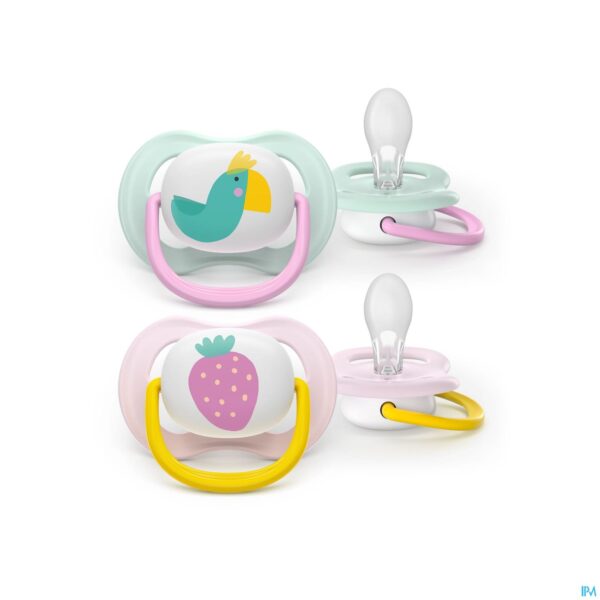 Productshot Philips Avent Fopspeen +0m Air Collection Girl 2