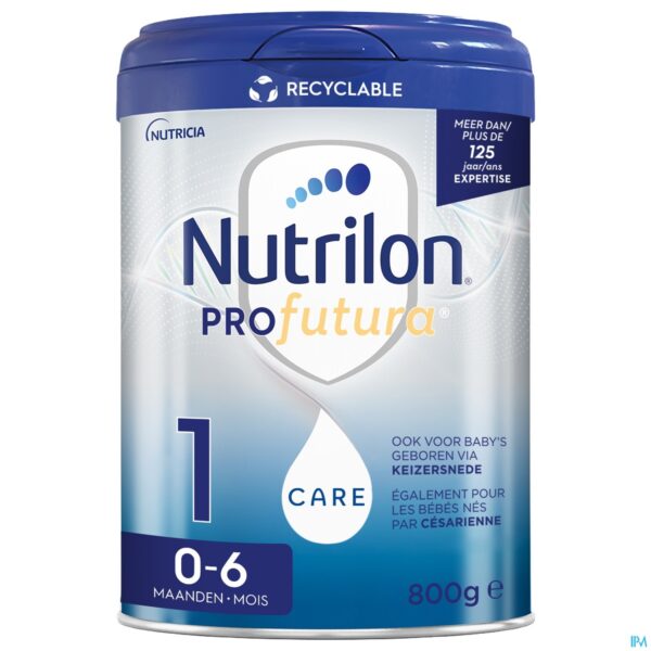 Packshot Nutrilon Profutura Care 1 Zuig.melk. 0-6m Pdr 800g