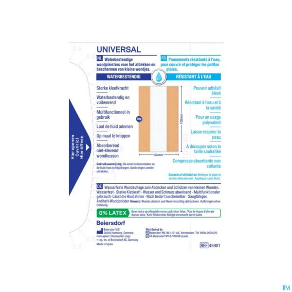 Packshot Hansaplast Universal 1mx6cm