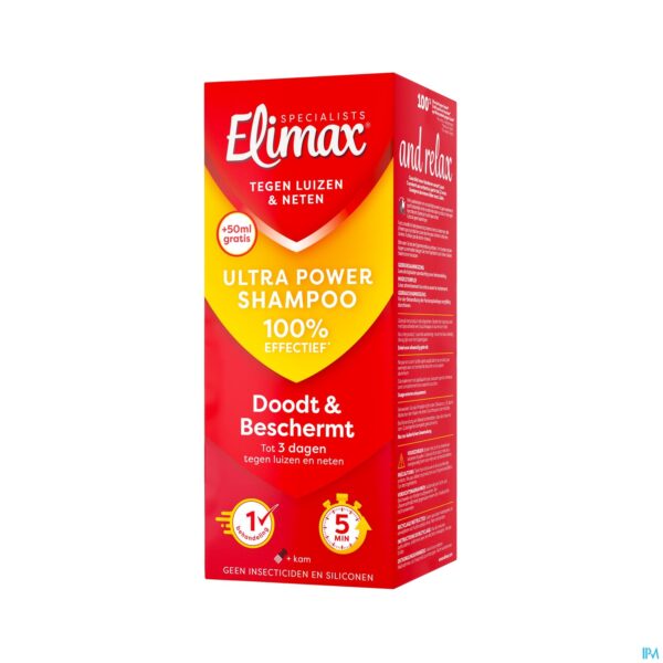 Packshot Elimax Shampoo Tegen Luizen Fl 250ml