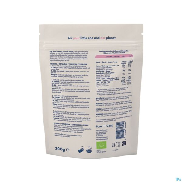 Packshot Pure Goat Bio Pap 5 Granen +6m