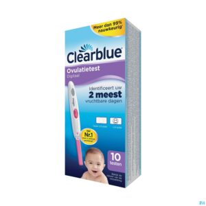 Packshot Clearblue Digital Ovulatietest 10