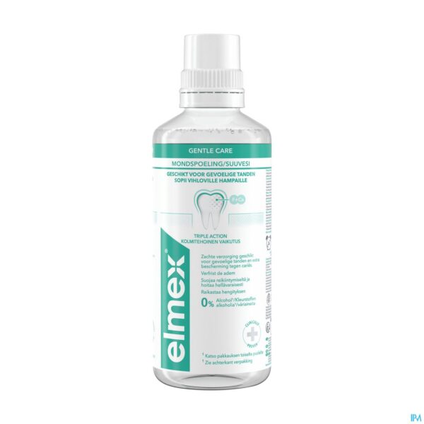 Packshot Elmex Gentle Care Mondwater 400ml