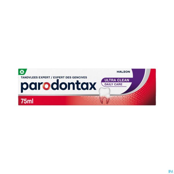 Packshot Parodontax Ultra Clean Tandpasta 75ml